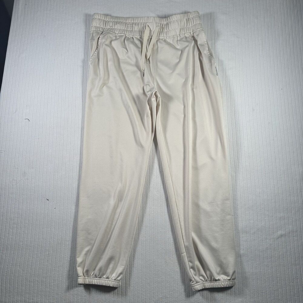Reebok Womens Sweatpants XXL White  Jogger Pants Loungewear High Waist